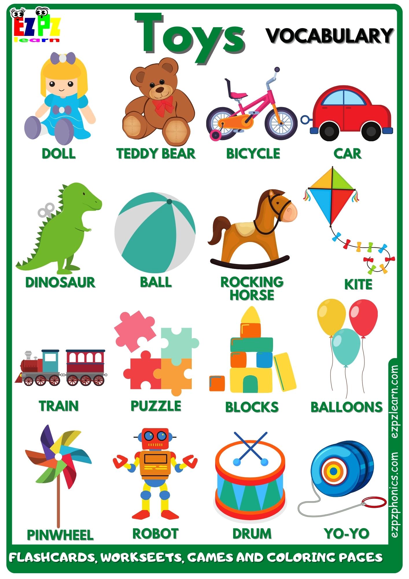 Toys Vocabulary